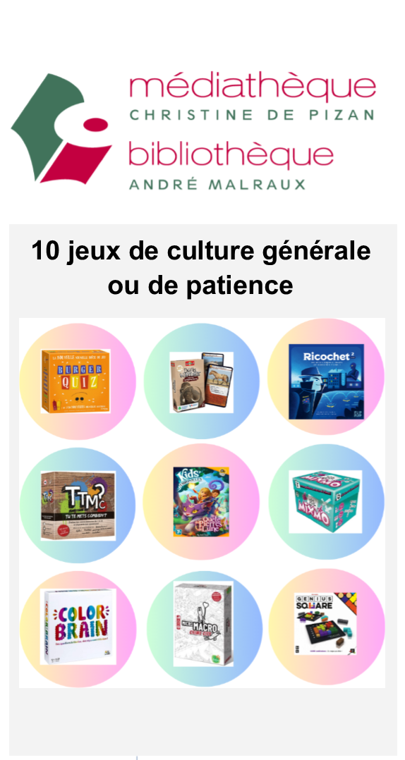 2023 LUDO 10 jeux culture patience